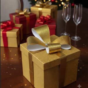 🎁✨ Caja Para Detalles Especiales Con Diseño Elegante Dorado💝🎀