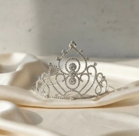 👑✨ Diadema Tiara Para Niñas Y Adolescentes Plateado💖🎀 - Image 7