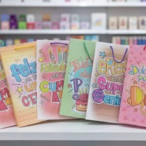 🎁✨ Bolsitas Decoradas Para Regalo Pack x6 Surtidas 🛍️💝