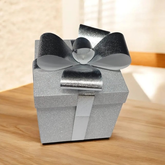 🎁✨ Caja Para Detalles Especiales Con Diseño Elegante Plateada💝🎀 - Image 5