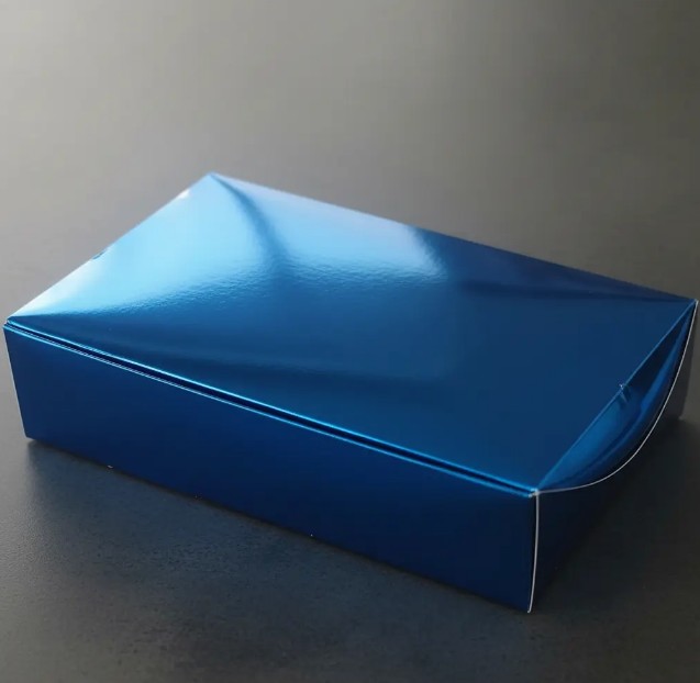 🎁✨ Caja Para Detalles Especiales Metalizada Con Tapa Azul💝🎀 - Image 4