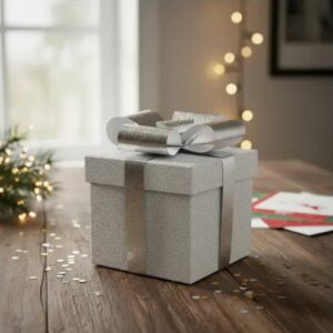 🎁✨ Caja De Regalo Armable 15 x 15 x 15 cm Plateada💝📦