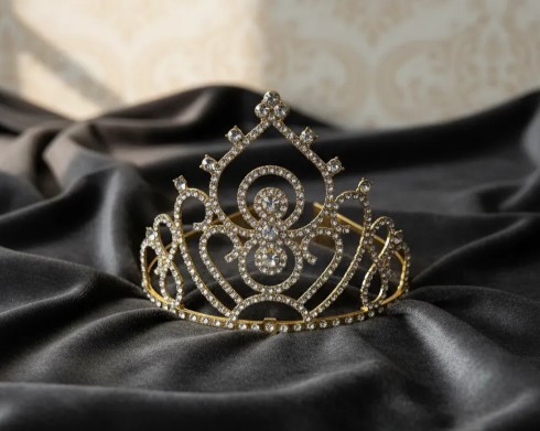 👑✨ Diadema Tiara Para Niñas Y Adolescentes Dorado💖🎀 - Image 5