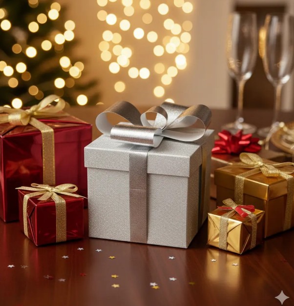 🎁✨ Caja Para Detalles Especiales Con Diseño Elegante Plateada💝🎀 - Image 4