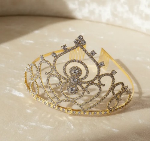👑✨ Diadema Tiara Para Niñas Y Adolescentes Dorado💖🎀 - Image 8
