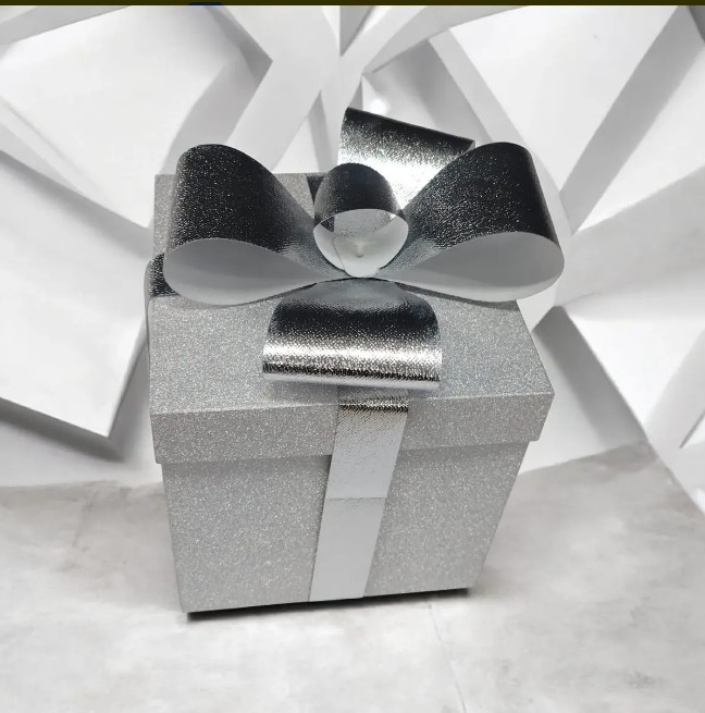 🎁✨ Caja Para Detalles Especiales Con Diseño Elegante Plateada💝🎀 - Image 6