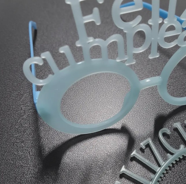 👑🕶️ Gafas y Corona Feliz Cumpleaños En Neón Azul🎉✨ - Image 4