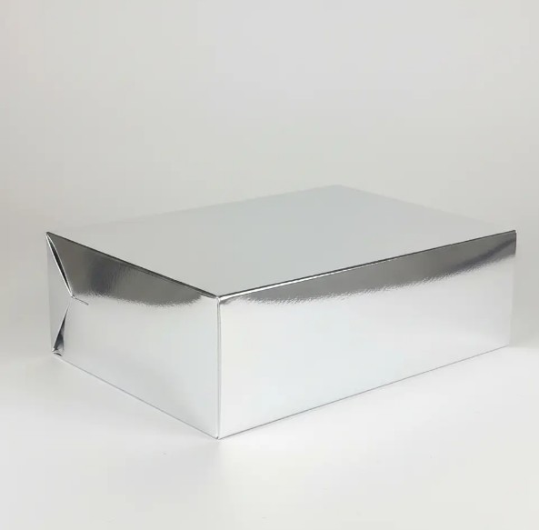 🎁✨ Caja Para Detalles Especiales Metalizada Con Tapa Plateada💝🎀 - Image 3
