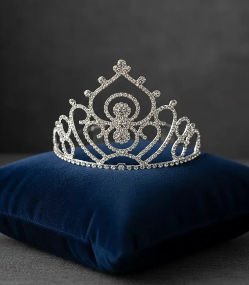 👑✨ Diadema Tiara Para Niñas Y Adolescentes Plateado💖🎀 - Image 5