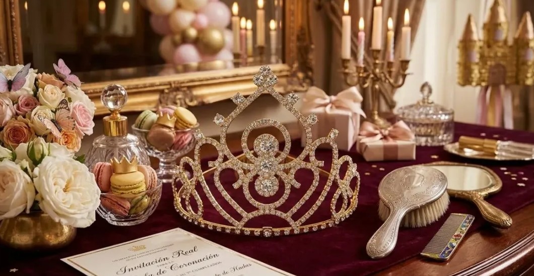 👑✨ Diadema Tiara Para Niñas Y Adolescentes Dorado💖🎀 - Image 6