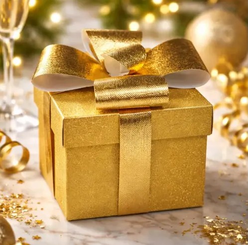🎁✨ Caja De Regalo Armable 15 x 15 x 15 cm Dorada💝📦 - Image 4