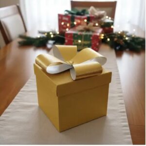 🎁✨ Caja De Regalo Armable 15 x 15 x 15 cm Dorada💝📦