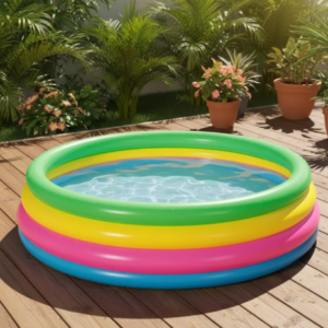 🏊💦 Piscina Inflable Bestway 1.57cm x 46 cm 522 Litros Verde y Amarilla 4 Aros 🌞