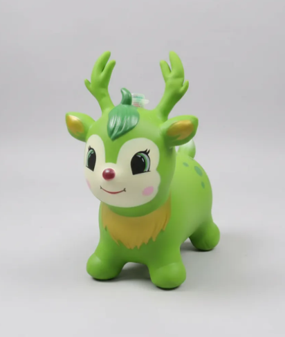 🦌🎉 Saltarín Reno Inflable Con Luz y Sonido Verde Ref. 335 ✨🎵 - Image 5