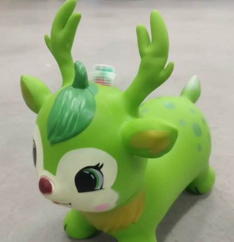 🦌🎉 Saltarín Reno Inflable Con Luz y Sonido Verde Ref. 335 ✨🎵 - Image 4