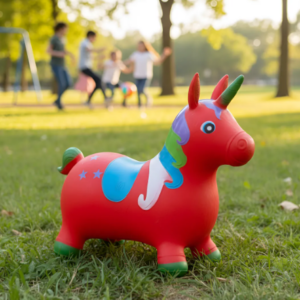 🦄🎉 Unicornio Saltarín Inflable Infantil Multicolor Rojo Ref. 332 🌈✨