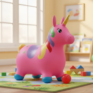 🦄🎉 Unicornio Saltarín Inflable Infantil Multicolor Fucsia Ref. 332 🌈✨