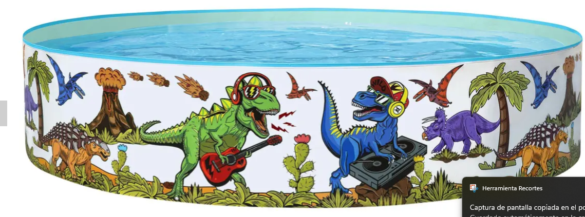 🦕💦 Piscina Rígida Bestway Alberca Infantil Dinosaurios 183 x 38 cm 🌞 - Image 8