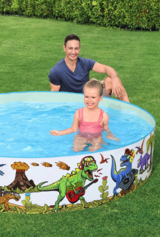 🦕💦 Piscina Rígida Bestway Alberca Infantil Dinosaurios 183 x 38 cm 🌞 - Image 4
