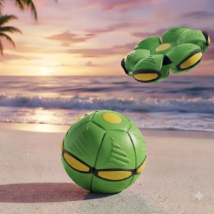 🌈⚽ Pelota LED Transformable 2 En 1 Platillo Mágico Verde 🛸✨