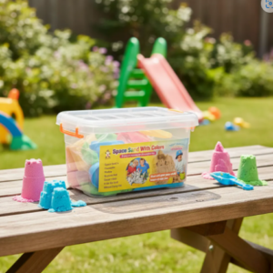 🏖️🎨 Kit Arena Mágica Para Moldear Infantil Con Caja Organizadora 🌈🦀