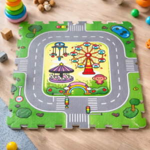 🚗🏙️ Tapete Foamy Infantil Tipo Ciudad 9 Piezas Encajable 🧩✨