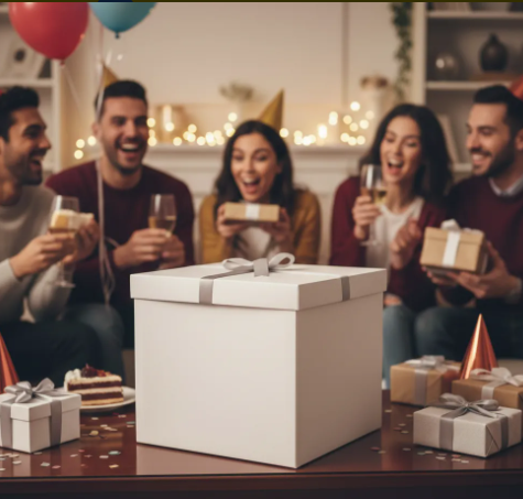🎁✨ Caja De Regalo Grande Con Tapa Y Cinta Decorativa Blanca💝🎀 - Image 3