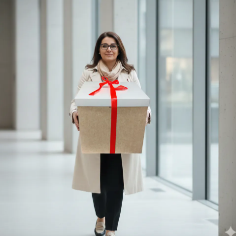 🎁✨ Caja De Regalo Grande Con Tapa Y Cinta Decorativa Kraft 💝🎀 - Image 6