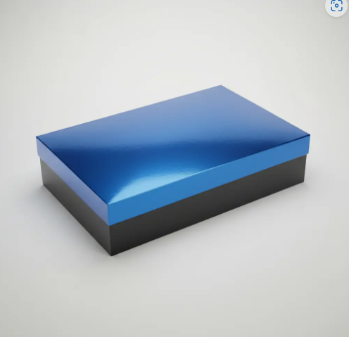 🎁✨ Caja De Regalo Metalizada Con Tapa Elegante Azul💝🎀 - Image 2