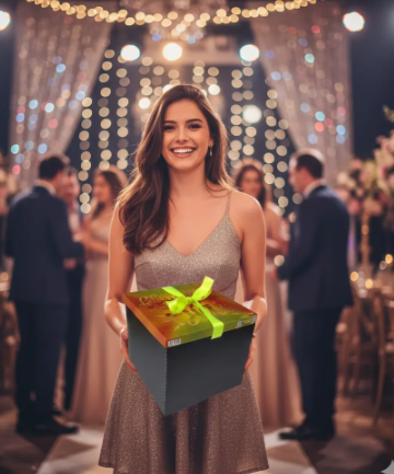 🎁✨ Caja De Regalo Mediana Con Cinta Decorativa ¡Felicidades En Tu dia!💝🎀 - Image 4