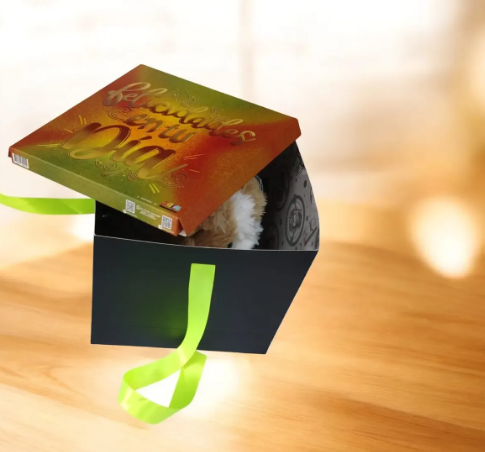 🎁✨ Caja De Regalo Mediana Con Cinta Decorativa ¡Felicidades En Tu dia!💝🎀 - Image 3