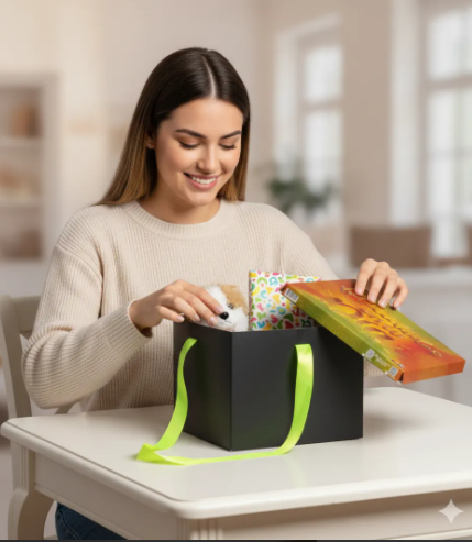 🎁✨ Caja De Regalo Mediana Con Cinta Decorativa ¡Felicidades En Tu dia!💝🎀 - Image 2