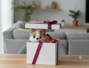 🎁✨ Caja De Regalo Mediana Con Cinta Decorativa Blanca💝🎀