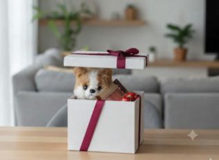 🎁✨ Caja De Regalo Mediana Con Cinta Decorativa Blanca💝🎀