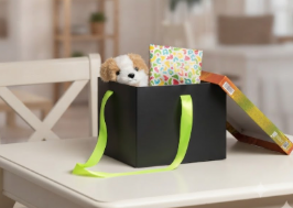 🎁✨ Caja De Regalo Mediana Con Cinta Decorativa ¡Felicidades En Tu dia!💝🎀