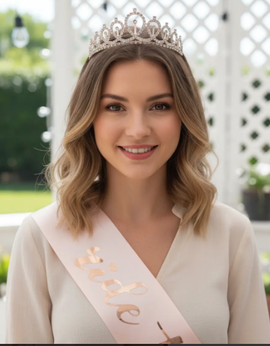 👰✨ Corona Tiara y Banda Bride To Be Para Despedida De Soltera Oro Rosa💍🎉 - Image 8
