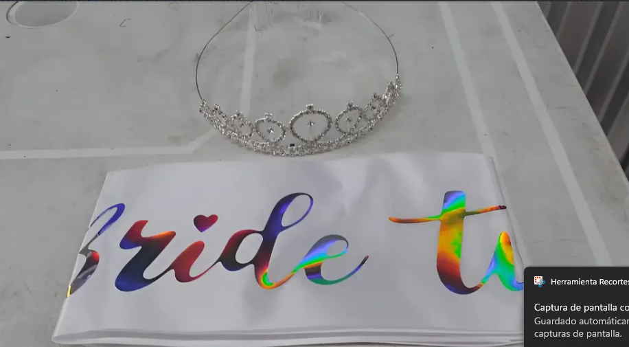 👰✨ Corona Tiara y Banda Bride To Be Para Despedida De Soltera Plateado💍🎉 - Image 5