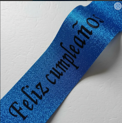 🎉🎂 Banda Corporal Feliz Cumpleaños Azul🎀✨ - Image 3
