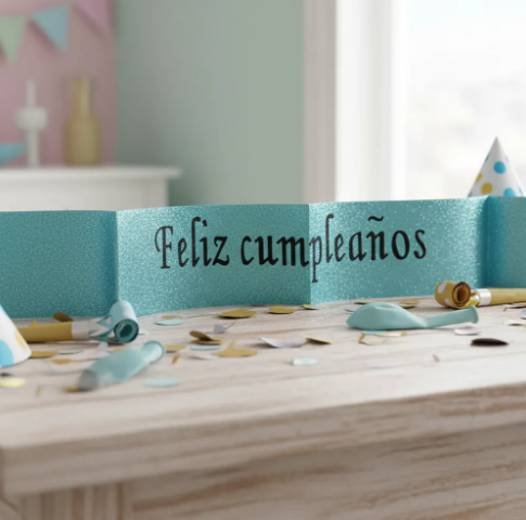 🎉🎂 Banda Corporal Feliz Cumpleaños Azul Claro🎀✨ - Image 8