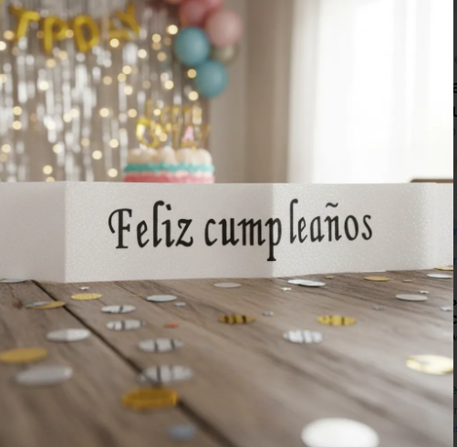 🎉🎂 Banda Corporal Feliz Cumpleaños Blanco🎀✨ - Image 5