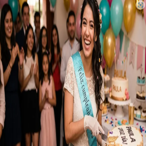 🎉🎂 Banda Corporal Feliz Cumpleaños Azul Claro🎀✨ - Image 2