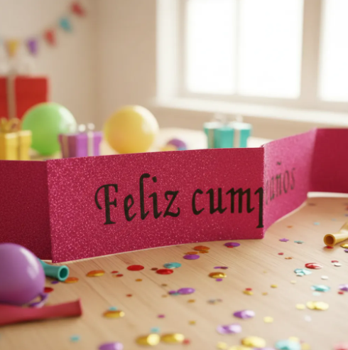 🎉🎂 Banda Corporal Feliz Cumpleaños Fucsia🎀✨ - Image 6