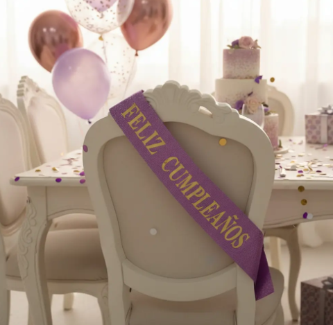 🎉🎂 Banda Corporal Feliz Cumpleaños Violeta🎀✨ - Image 8