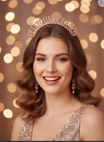 👑🎉 Tiara Feliz Cumpleaños Para Fiesta Oro Rosa✨🎂 - Image 2
