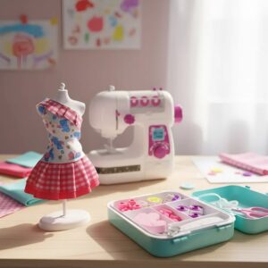 🧵✨Máquina De Coser De Juguete Para Niñas 3+ Años Con Accesorios🧵✨