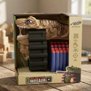 🦖Lanzador Dinosaurio Con Dardos De Espuma | 20 Dardos Cafe🦖