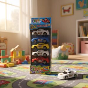 🚓 Set De Carros De Policía De Juguete X6 Ref. 377-6
