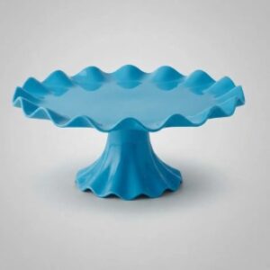 🍰Base Portatortas Decorativa Plástica Para Mesa De Dulces Azul 28cm🍰