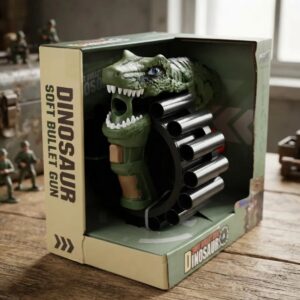 🦖Lanzador Dinosaurio Con Dardos De Espuma | 20 Dardos Verde🦖