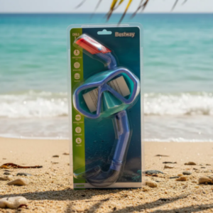 🤿🌊 Kit Acuático Para Niños | Careta + Snorkel Azul🏖️🐠